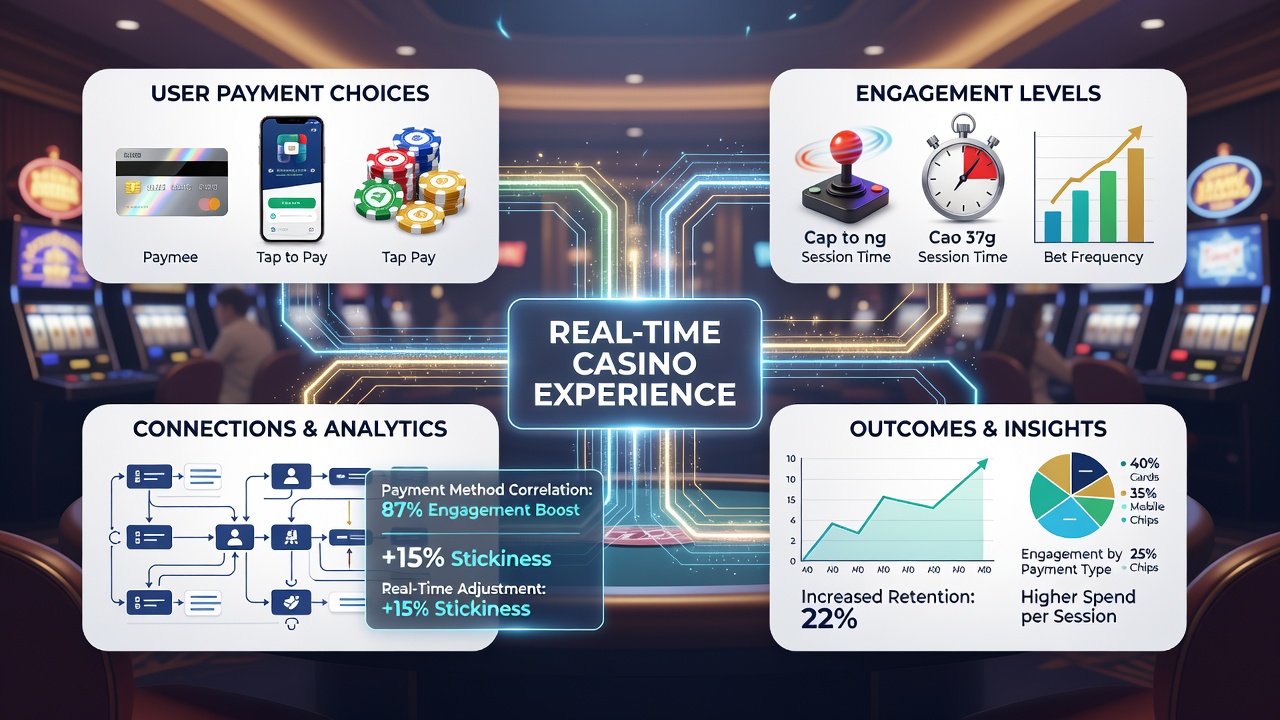 Graph showing correlation between payment speed and session duration in live casino environments