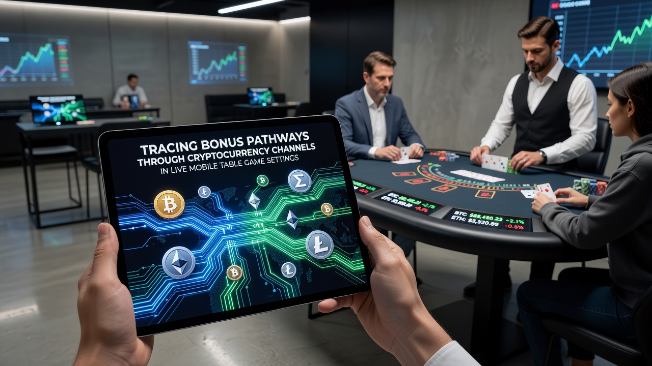 Live mobile table game screen displaying real-time bonus balance updates alongside cryptocurrency wallet confirmations during a blackjack session